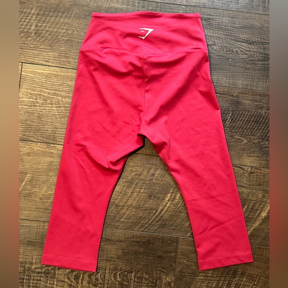 Gymshark Training Cropped Leggings Pink-Athletic Wear
